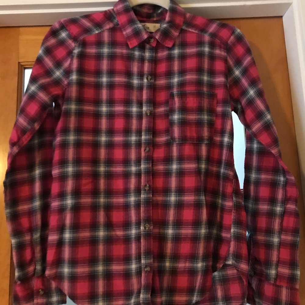 Hollister Long sleeve plaid shirt
